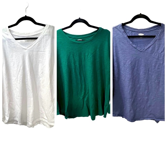 Tops - Bundle of 3 Old Navy EveryWear Long-Sleeve T-Shirts, Size 2X (20/22)